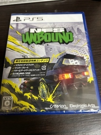 新品未使用　Need for Speed Unbound PS5 未開封