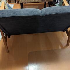 IKEA 2 人掛けソファ グレー系の画像