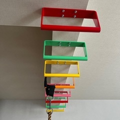 うんてい▪︎雲梯▪︎2本　ピンクと赤の画像