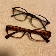 メガネ　伊達メガネ　2個あげます♡