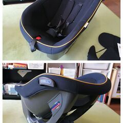 タカタTAKATAの軽量コンパクトなチャイルドシート黒TKBPB-03取説・付属品付きの画像