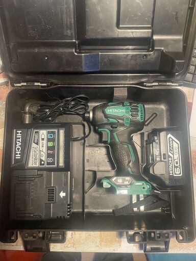 本日限定⭐︎お値下げ中\u0026価格相談可！【中古/美品】HITACHI 18V　6.0Ah　コードレスインパクトドライバ　WH 18DDL2