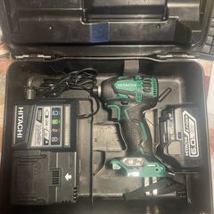 本日限定⭐︎お値下げ中&価格相談可！【中古/美品】HITACHI 18V　6.0Ah　コードレスインパクトドライバ　WH 18DDL2