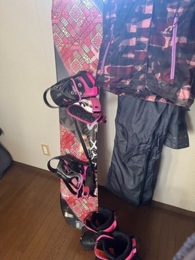 【受付終了】スノーボードウェアブーツセット