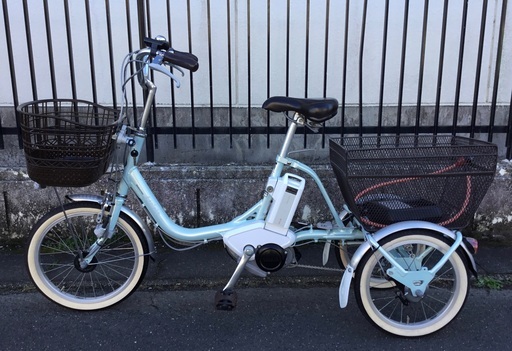 ＜動作美品車＞ブリヂストン  電動アシスト三輪自転車・アシスタワゴン AW1C37・大容量バッテリー12.3Ah