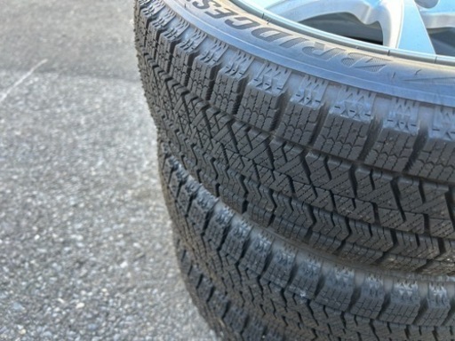 スタッドレスタイヤ&アルミホイール4本　155/65R14  ブリザックVRX2