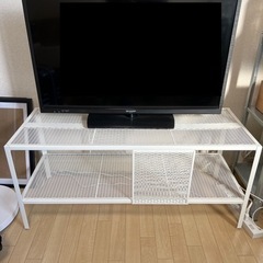 テレビ台　IKEA BAGGEBO バッゲボー　ホワイト　＋レコード