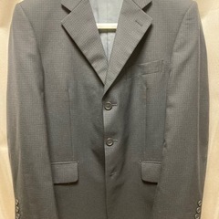 スーツ　黒　チェック　AB4サイズ