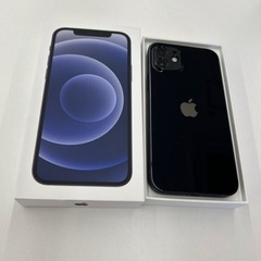 iPhone12/64GB 黒 バッテリー100% 箱充電器有りの画像