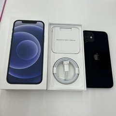 iPhone12/64GB 黒 バッテリー100% 箱充電器有りの画像