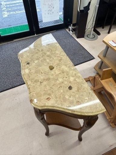 イタリア製　大理石コンソール　花台　アンティーク品　