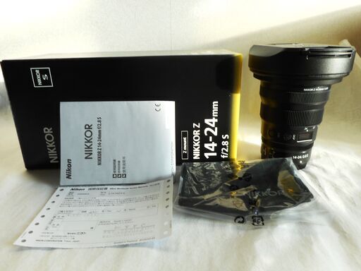 Nikon Z 14-24mm  f/2.8S 超広角ズームレンズ。112mmプロテクトフィルター装着