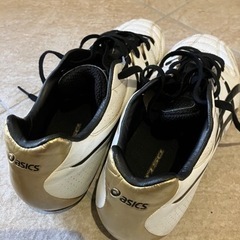 再値下げ　アシックスサッカースパイクDSライトwhiteの画像