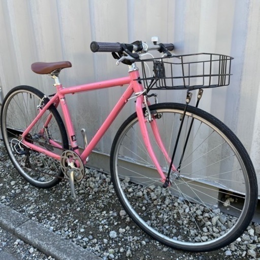 クロスバイク 身長155-170cm 7段変速 定価4.6万円相当 カゴ付き