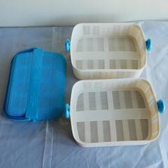 昭和レトロなピクニック バスケットの画像