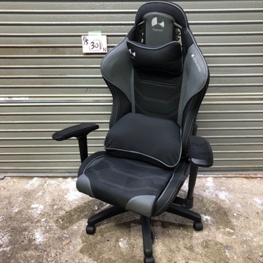 【に.ec】北海道旭川市発 Bauhutte バウヒュッテ ゲーミングチェア G-530-BK リクライニング デスクチェア PCチェア 中古 傷、汚れあり