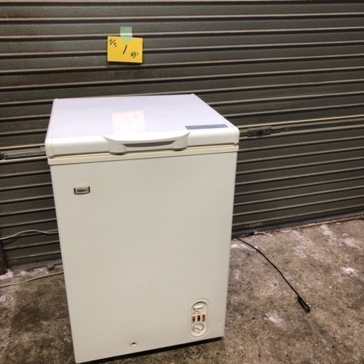 ［ゆec］北海道旭川市直接取引歓迎 Haier ハイアール ノンフロン電気冷凍庫 JF-WNC103F-1 2021年製 103L ストッカー 通電動作確認済