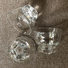 161.ガラス器 3個セットの画像