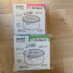 iwaki 耐熱ガラス食器　パック&レンジ　2個セット