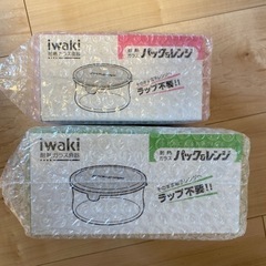 iwaki 耐熱ガラス食器　パック&レンジ　2個セットの画像