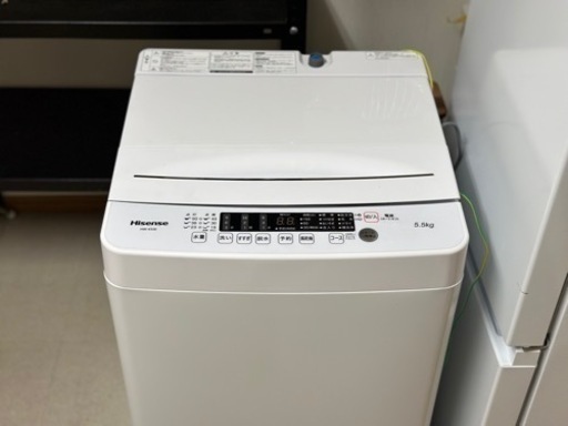 全自動洗濯機　HW-K55E 5.5kg 2020年製