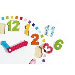 北欧雑貨 JABADABADO ベビー キッズ 木のおもちゃ 知育玩具 時計 パズル スエーデンの画像