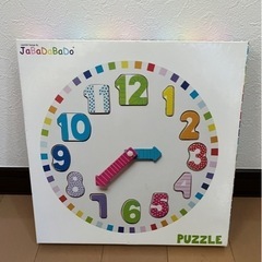 北欧雑貨 JABADABADO ベビー キッズ 木のおもちゃ 知育玩具 時計 パズル スエーデンの画像