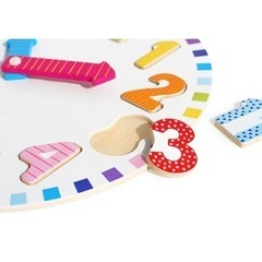 北欧雑貨 JABADABADO ベビー キッズ 木のおもちゃ 知育玩具 時計 パズル スエーデンの画像