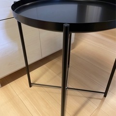 IKEA グラドム トレイテーブル, ブラック美品の画像