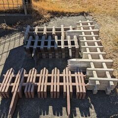 ガーデンフェンス 大量 26本セット 17メートル40cm分の画像