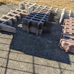 ガーデンフェンス 大量 26本セット 17メートル40cm分の画像