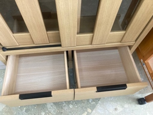 ニトリ BOOKCASE AKEBI 2 100 アケビシリーズ 木枠扉 扉付き本棚 リサイクルショップ宮崎屋 住吉店24.1.5F