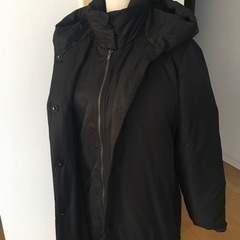 未使用に近い Pure DKNY duvet long coat の画像