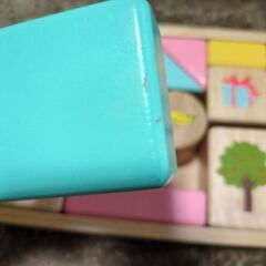 くまのがっこう　積み木　おもちゃの画像