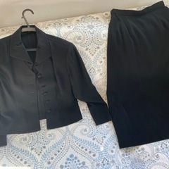 【喪服】夏用レディース黒スーツ上下