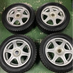アルミ付きスタッドレスタイヤ　195/60R15 5穴PCD10...