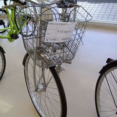 ★ジモティ割あり★  自転車 27インチ シルバー クリーニング...