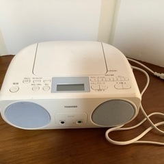 【】⑯東芝CDラジオ中古　使用感有り
