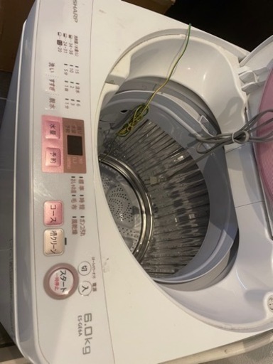 シャープ　洗濯機　6kg 2017年製