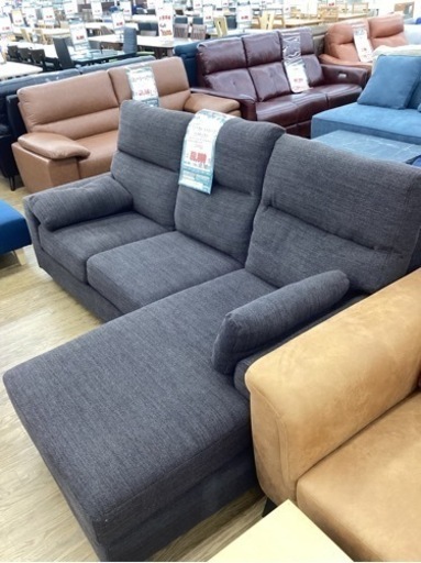 KA-12【新入荷　アウトレット】松田家具　テンペスト　カウチソファ　ブラウン