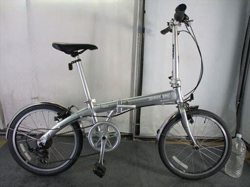 D208　★25800円★　折りたたみ中古自転車【ダホン　VYDE7　シルバー　アルミフレーム　20インチ 】