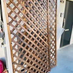 ラティス　目隠し　フェンス　2枚まとめて　室内使用のみ　喫煙なし