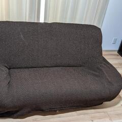 2人掛けソファー(ベージュ色)の画像