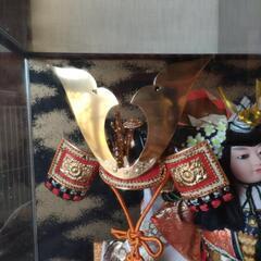 五月人形　ガラスケース入りの画像