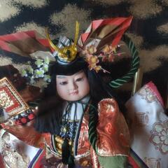 五月人形　ガラスケース入りの画像