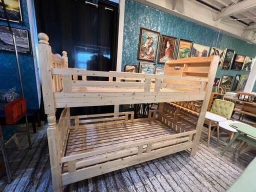 ■ミキインテリア■引取限定■アウトレット■展示品■お子様も喜ぶ二段ベッド■