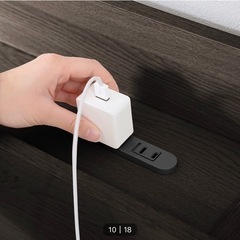 【1/29PMお譲り希望】ニトリ ベッドフレーム（ダブル×ダークブラウン）の画像