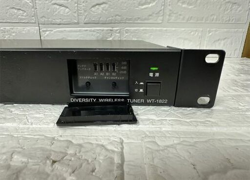 通電のみ確認済 TOA WT-1822 PLL シンセサイザー式 ダイバシティワイヤレスチューナー 据置型 現状品 札幌市白石区 白石