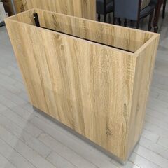 木目調フラワーボックス（間仕切り用）サイズ約W90×D25×H81cm