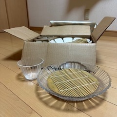 【0円】新品、ざるそば・素麺、食器セット・あげます